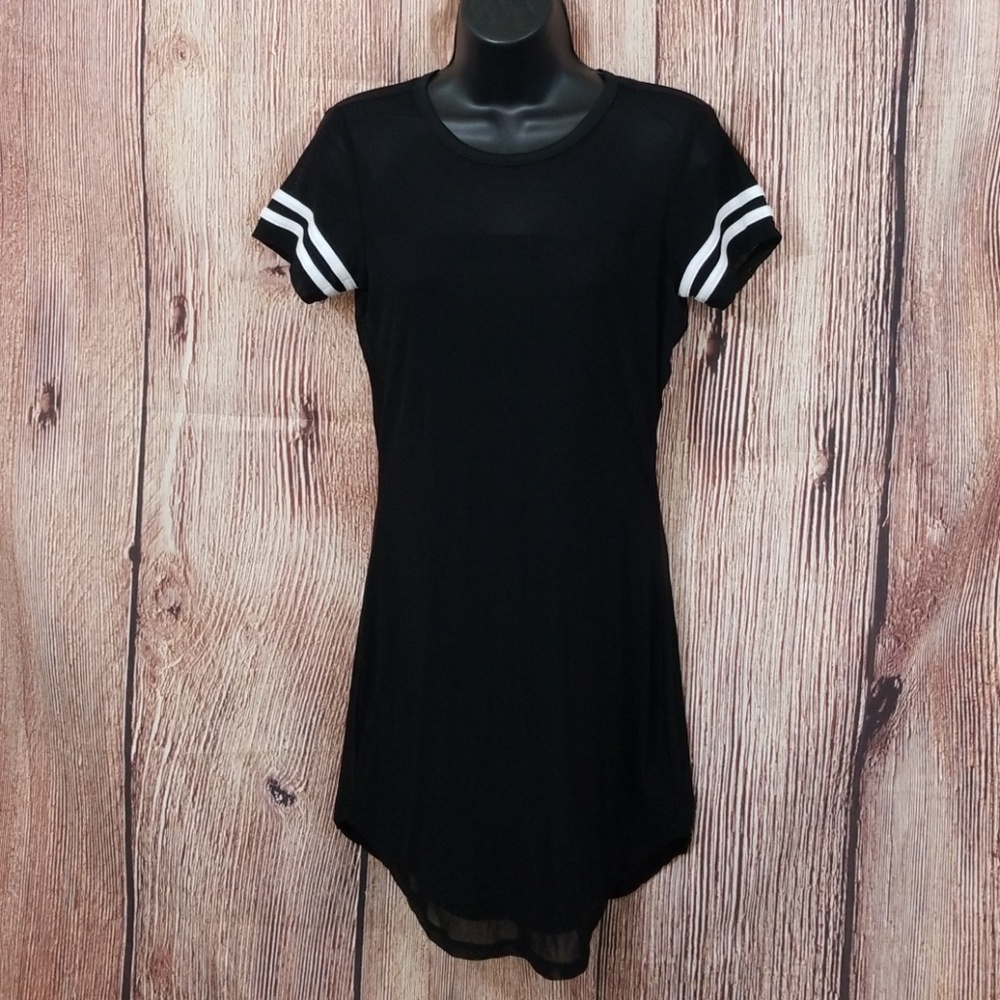 Black sport t-shirt dress